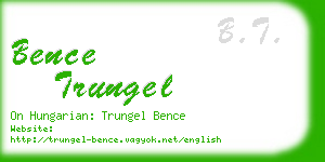 bence trungel business card
